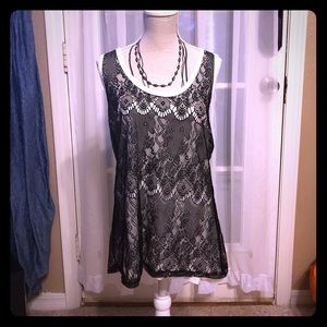 Lace tank top